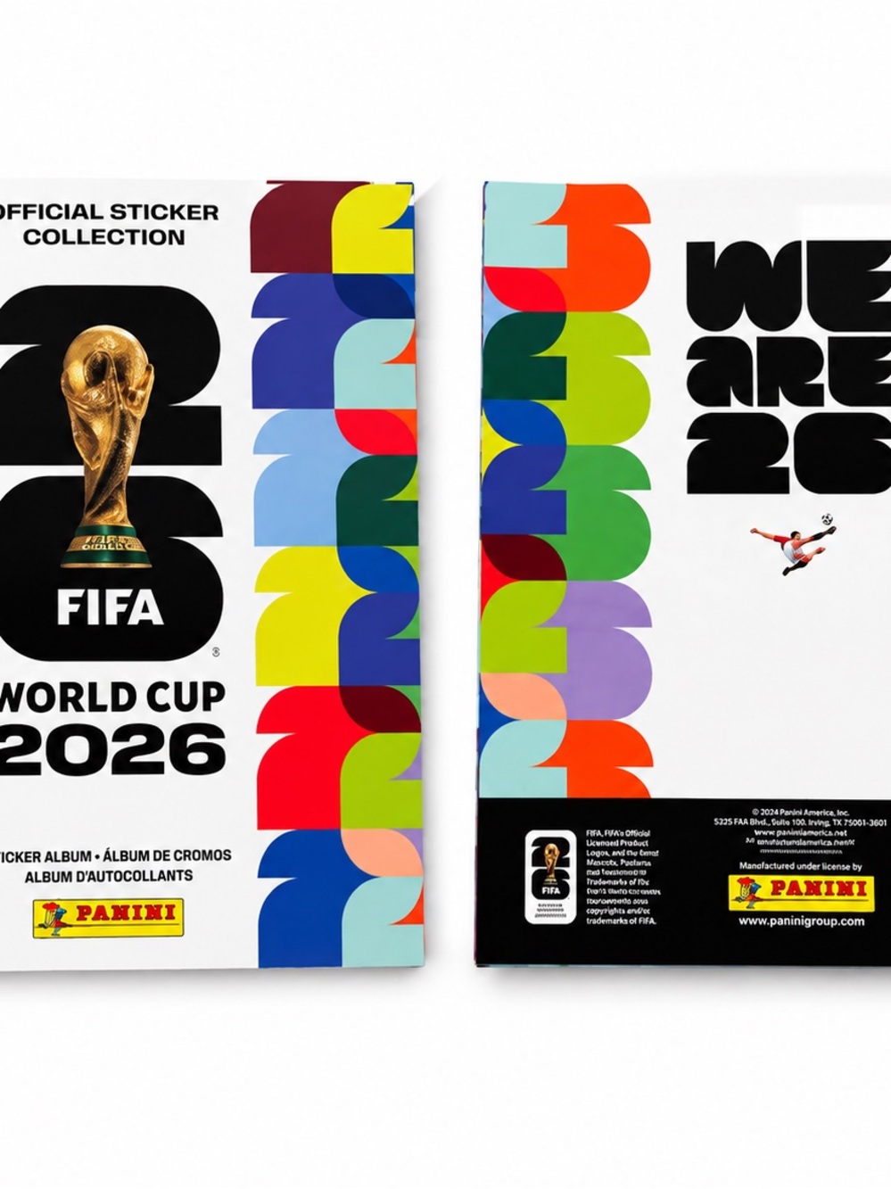 Panini World Cup 2026 Sticker Album - Multicolor Stripes